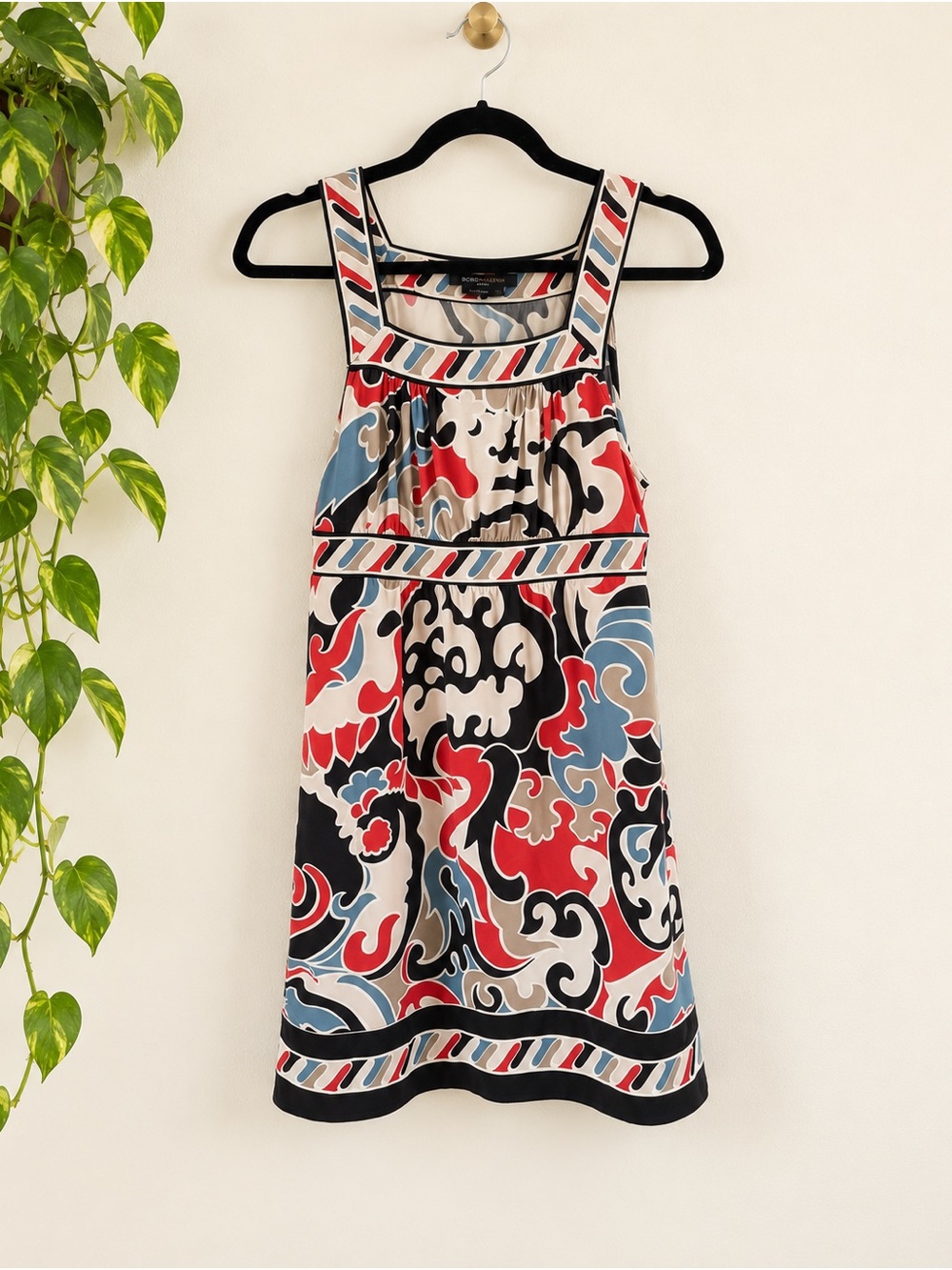 BCBGMAXAZRIA Petites Abstract Print Dress SP
